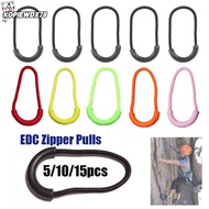 KOPIEWDX78JQ 5/10/15pcs Zipper Pull Outdoor tools Suitcase Tent Backpack Travel Clothing Zip Puller 