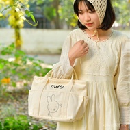 Cartoon Cartoon Mommy Bag Miffy Rabbit Genuine Tote Thick Canvas Handbag Casual Lunch Bag Stylish Mi