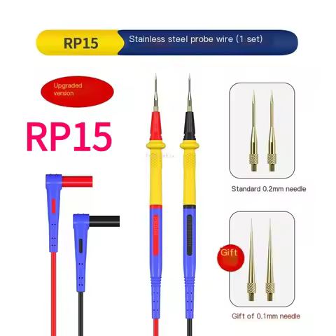 MECHANIC RP4 Multimeter Test Cable Ultra Thin Multimeter Test Leads Replaceable Pen Tip Universal To