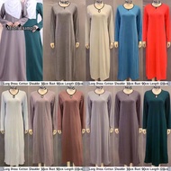 Casual Muslimah Plain Long Dress Jubah Cotto⚡️Ready Stock ⚡️Borong Murah⚡️Baju Pemborong ⚡Pemborong Baju Murah