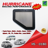 Mastersat กรองอากาศ กรองอากาศรถยนต์ HURRICANE HS-0180 กรองสแตนเลส สำหรับ Toyota Venza  Matrix  Corol