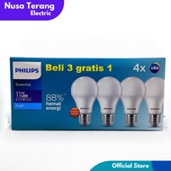 Philips Essential LED 5w 7w 9w 11w Buy 3 Get 1 Free - Philips Essential Multipack Led Pack