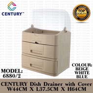 TKTT Century 3 Tiers Dishes Drainer Rack Dishes Storage Rack Dishes Caninet Rak Pinggan Mangkuk Rak 