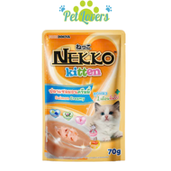 Combo 1 thùng ( 48 gói ) Pate mèo Nekko Kitten Creamy 70g các vị