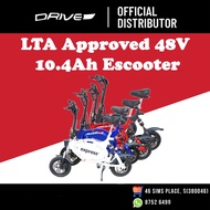48V 10.4Ah AM Express Electric Scooter UL2772 LTA Approved