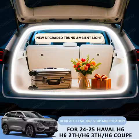 FOR 24-25 HAVAL H6/H6 2TH/H6 3TH/H6 COUPE Trunk Modification Light Atmosphere Lights White Warm Whit