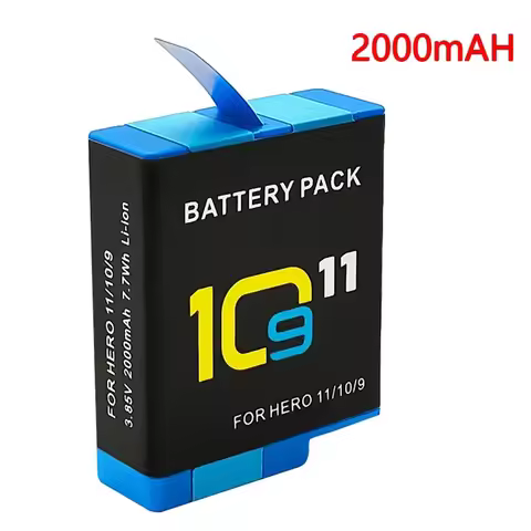 For GoPro Hero 10 HERO11 HERO 9 Li-ion Battery Pack Motion Camera Battery Storage for GoPro Hero9 20