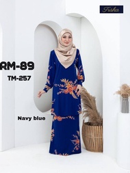 《COD》Ironless Baju Kurung MODEN Lycra Korea Selesa Cantik Anggun Bergaya.