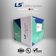 TEKNOLOGI CANGGIH LS COAXIAL CABLE RG6 / KABEL ANTENA RG6 /KABEL RG 6 | PLUG & PLAY