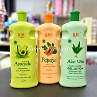 RDL Papaya/Avocado/Aloe Vera Whitening Lotion 600ml
