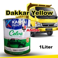 paket Cat New Dakar Yellow CELVA KANSAI 162 141 - Cat Kuning canter -