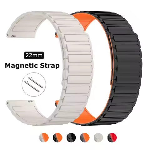 22mm Silicone Loop Band For COROS PACE 3/APEX 46mm Watch Strap For COROS APEX Pro/APEX 2 Pro Magneti