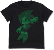 Cospa Sonic the Hedgehog Sonic ASCII Art T-Shirt BLACK XL