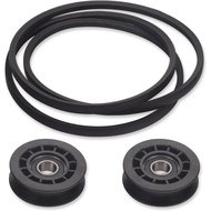 Braveboy Lawn Mower Idler Pulley 587969201 5879692-01 & 580364610 Drive Belt Kit Compatible with Hus