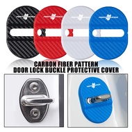 Car Door Lock Buckle Mute Shock Absorbing Cushion Elastic Anti-Collision Car Door Latch Protection C