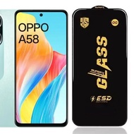 Tempered Glass Screen Protector For OPPO A58 4G (OG FULL CLEAR)