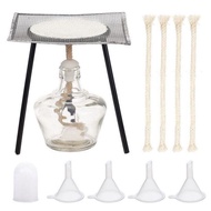 Paket Pemanas Laboratorium Set Kaki Tiga Kasa Asbes Lampu Spirtus + Kawat + Kaki Tiga