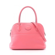 【二手】愛馬仕 HERMES 手提包 Bolide 27 2WAY 玫瑰杜鵑色皮革 Bolide 27 玫瑰杜鵑色 女士二手 A