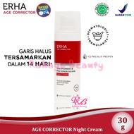 ERHA Age Corrector Night Cream 30 gr - Erha Anti Aging Krim Malam