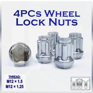 Lock Nut Locking Lug Wheel Tyre Anti-Theft Tire Tayar Kereta M12x1.5 M12x1.25 Thread Hilux Vigo Saga