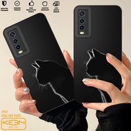 Vivo V2026 V2027 V2029 V2043 Case - Vivo V2026 V2027 V2029 V2043 Cat Motif Case - Casing hp Vivo V20