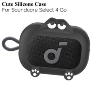 Cute Silicone Case for Soundcore Select 4 Go Bluetooth Speaker by Anker,Soft Protective Case Against