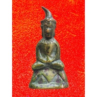 Rare Antique Powerful Mini Bucha Phra Chai Ayutthaya With Yants Phra Ngan 迷你 供奉型 帕财 经文 帕婴