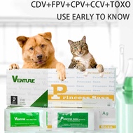 Venture Test Kit FPV TOXO CDV CPV CCV Test Paper Cat Dog Parvo Virus Tester Cat Virus 猫瘟 狗瘟