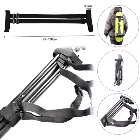 Longboard Skateboard Sling Shoulder Carrier Backpack Shoulder Carry Strap Skis Snowboard Rucksack St
