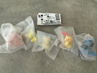 日本 Pokémon 寵物小精靈 寶可夢 靠肩 倚肩 肩並肩 睡眠公仔 Fig. part 2 第二彈 扭蛋 set 比超 正電拍拍 負電拍拍 利歐路 波波球(全5種)