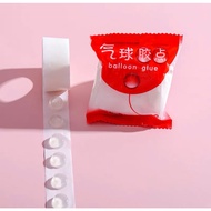 100dots/roll Balloon Glue for Party Balloons Decoration Sticky Double Adhesive Glue Happy Birthday