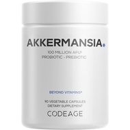 Codeage Akkermansia Muciniphila Probiotic Supplement - Bekalan 3-Bulan Akkermansia & Chicory Inulin 