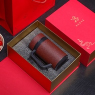 Purple Clay Tea Cup with Inner Vessel Thermal Insulation for Brewing Tea Personalized Engraving Gift