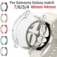 TPU Case for Samsung Galaxy Watch 7/6/5/4/FE 44mm 40mm HD Clear Plasted Screen Protector All-around 
