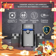 Vinnfier Xenon 3 BTR / Xenon 8 BTRM Wireless Bluetooth Multimedia 2.1 Speaker (Without mic / with mi