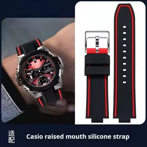 24-16mm 24-14m GA900 gst b400 men silicone Watch strap For Casio GA-900 Gm-110 Ga-110 Gst-b400 Gst-B