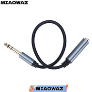 MIAOWAZ 1/4 Inch Male to Female Cable,  Gold Plated PVC Sheath Extension Cable, Wide Compatibility B