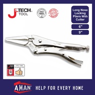 JETECH Locking Plier Long Nose With Cutter Lock Vise Grip Clamp Vice Grip Hand Tool Hardware Playar 