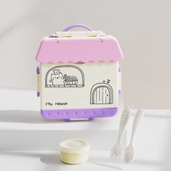 Childrens Fun Food Grade Lunch Box Easy To Clean Dishwasher and Microwave Heating Dedicated Fruit Pr