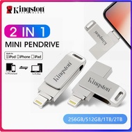 Kingston 1TB 2TB Pendrive for iPhone Flash Drive 2-in-1 Lightning Memory Stick Compatible Apple iPad