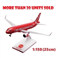 🇲🇾 AirAsia A320 (WE ARE ALL CHAMPIONS) RED Aircraft Model 25cm ✈️