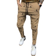 Mens Casual Pants Fashion Cool High Street Print Hip Hop Trousers Fitness Running Loose Sport Jogging Pants Street Wear Pants