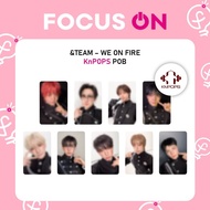 &TEAM POB KnPOPS WE ON FIRE PHOTOCARD