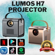 LUMOS RAY 17 Years Warranty Smart Android Projector H7 Mini 6000 Lumens HD 1080P 4K WiFi LED Projector for Home Theater