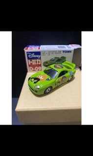 (二手)車全新 盒況如圖 舊藍標Tomica Tomy D-09 綠色麻辣女孩 Toyota Supra