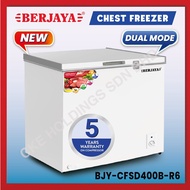Berjaya Premium 330L Dual Chest Chiller &amp; Freezer BJY-CFSD400B-R6 (White) 5 YEARS Compressor warranty