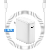 10FT Mac Book Pro Air Charger, Long Type C Charging Cable with 118W 96W 87W 61W USB Type C(USB-C) Fa