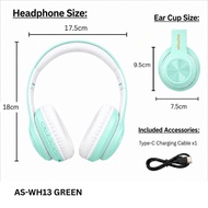 abodos Cute Bass Wireless Headphone | Foldable Bluetooth Headset | Lightweight Music Headphone for K