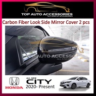 Honda City 2020-2025 GN2 / HATCHBACK FACELIFT 2022 -2025Side Mirror Cover Carbon Fiber Look/ Glossy 