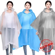 Cycling Poncho Raincoat Single Adult Hooded Raincoat Poncho Cloak Transparent Bicycle Travel T8g1